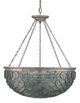 Currey & Company Quorum Silver Leaf Large Chandelier-0