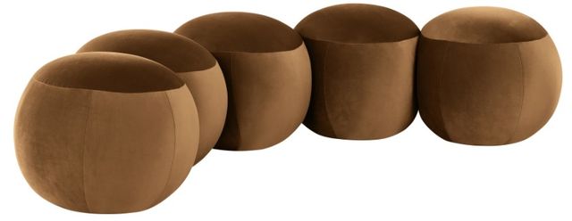 Meridian Furniture Apollo Saddle 75" Velvet Upholstered Bench-0