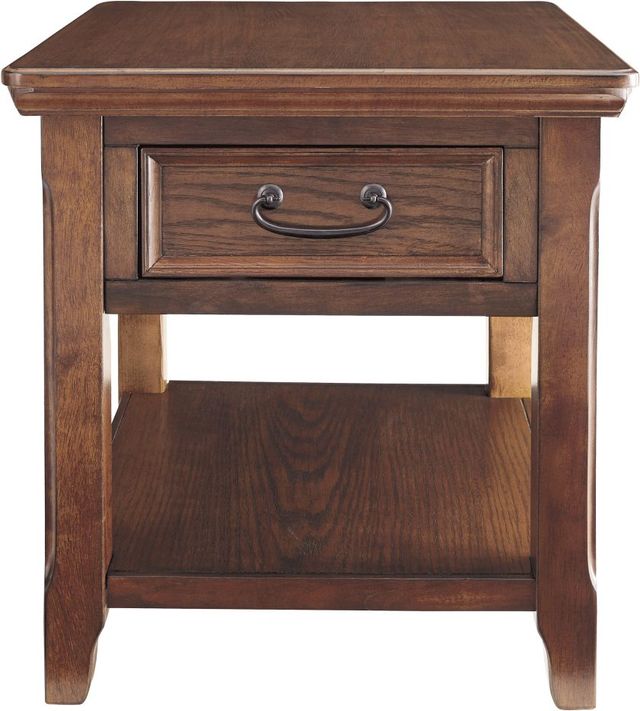 Signature Design by Ashley® Woodboro Dark Brown End Table-1