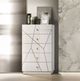 ACME Furniture Esther White/Silver High Gloss Chest-1