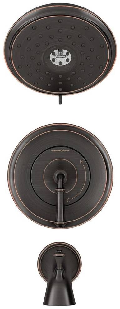 American Standard Delancey® Legacy Bronze Tub and Shower Trim Kit with Pressure Balance Cartridge-0