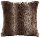 Olliix by Madison Park Zuri Tan Faux Fur Square Pillow-0