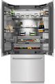 ZLINE 36 in. 19.6 Cu. Ft. Satin Stainless Steel Built In Bottom Freezer Refrigerator-3