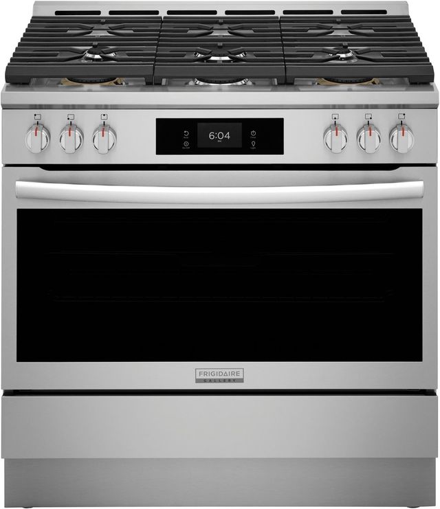 Clearance Frigidaire Gallery® 36" Smudge-Proof® Stainless Steel Pro Style Gas Range-0