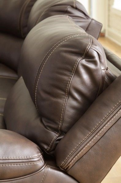 Signature Design by Ashley® Dunleith 3-Piece Chocolate Power Reclining Sofa-3