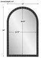 Uttermost® Dandridge Black Arch Mirror-2