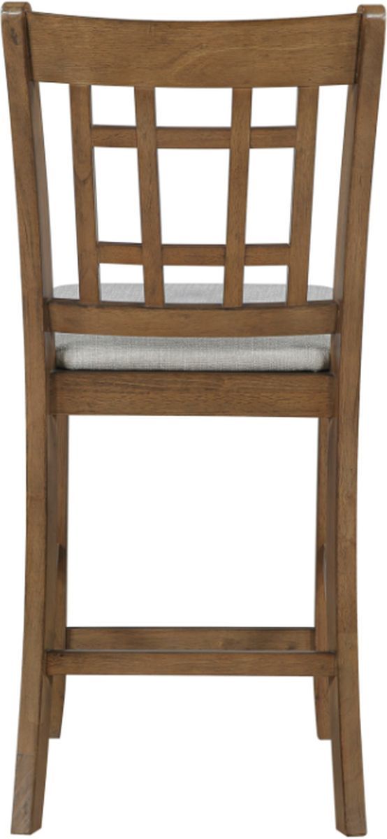 Homelegance® Junipero Brown/Light Gray Counter Height Chair-4