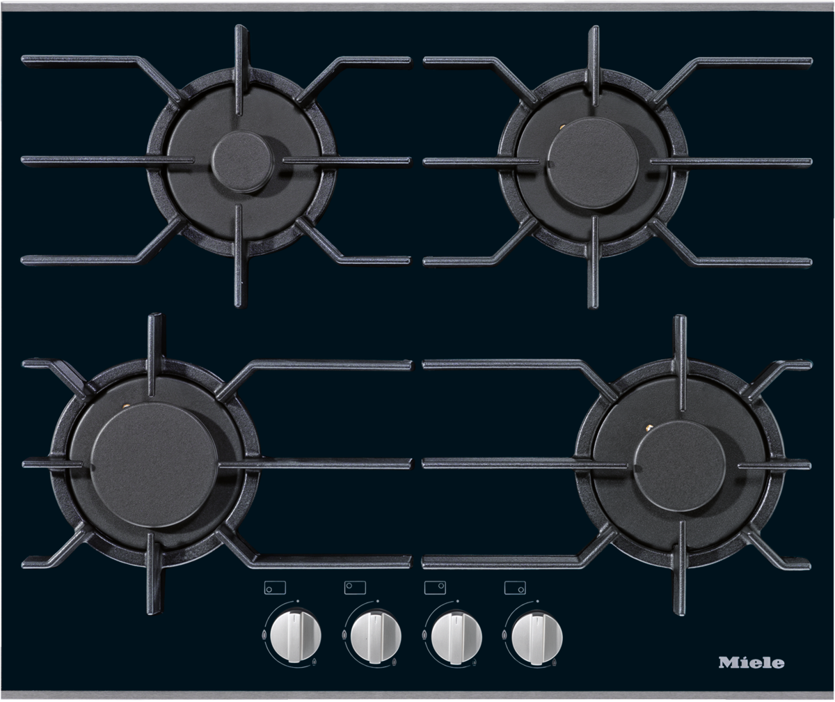 Miele 24" Black Gas Cooktop