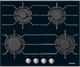 Miele 24" Black Gas Cooktop-0