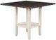 Furniture of America® Raegan Black Counter Table with Antique White Base-0
