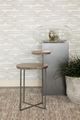 Coaster® Yael Natural Accent Table with Gunmetal Leg-1