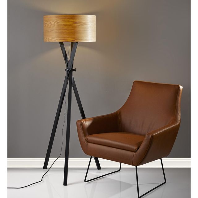 Adesso® Bronx Black Floor Lamp-2