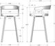 Amisco Customizable Carmela Swivel Bar Stool-4