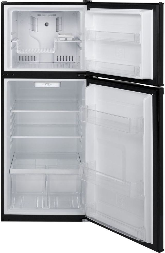 GE® Series 24" 11.6 Cu. Ft. Black Top Freezer Refrigerator-1
