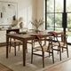 LH Home Allure Brown 102" Extension Dining Table-1
