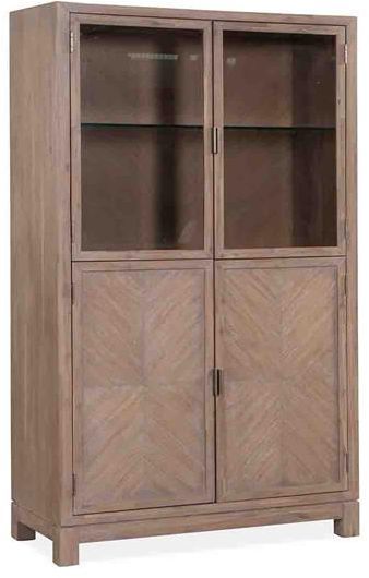 Magnussen Home® Ainsley Cerused Khaki Display Cabinet