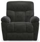 La-Z-Boy® Morrison Navy Leather Power Wall Recliner with Headrest-1