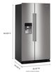 Maytag® 36" 24.6 Cu. Ft. Fingerprint Resistant Stainless Steel Side by Side Refrigerator -2