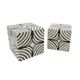 A & B Home 2-Piece Black/White Box Set-2