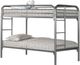 Monarch Specialties Inc. Silver Twin Bunk Bed-1