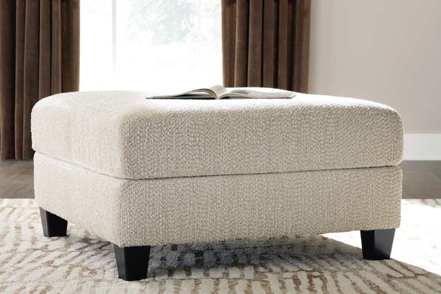 Benchcraft® Steelwater Retreat Latte Oversized Accent Ottoman-1