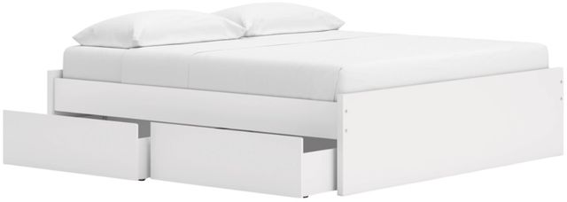 Signature Design by Ashley® Onita White King Platform Bed with 2-Side Storage-1