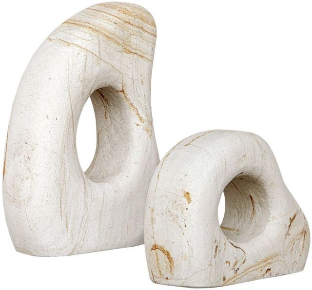 Uttermost® Stone Flow 2-Piece Natural Indoor-Outdoor Sculpture Set-3