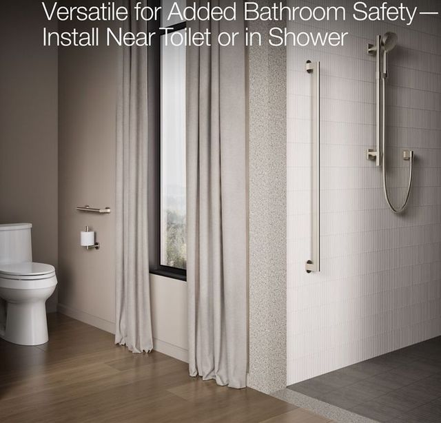 KOHLER® Belay® Vibrant Brushed Nickel 24" Grab Bar-2