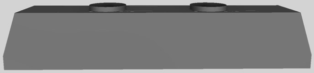 Vent-A-Hood® 66" Gunsmoke Wall Mounted Liner Insert-3