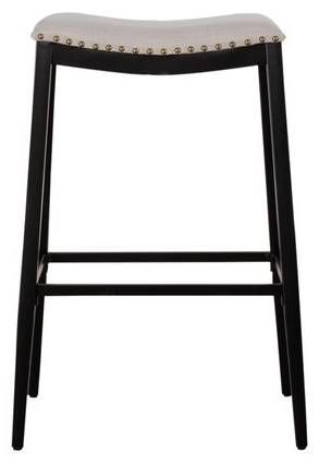 Liberty Furniture Vintage Black Backless Barstool-1