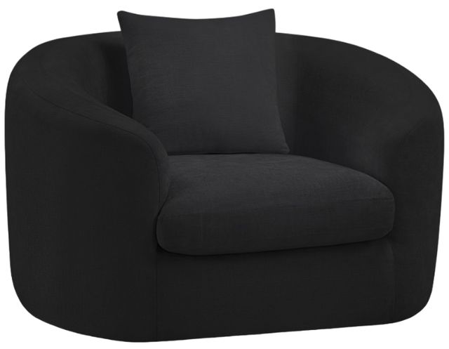Meridian Furniture Penelope Black Upholstered Accent Chair-0