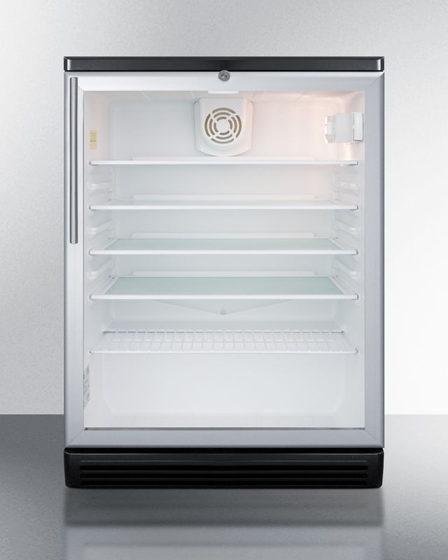 Summit® Commercial Series 5.5 Cu. Ft. Stainless Steel Beverage Center-0