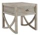 Bernards Belleville Light Gray End Table-0