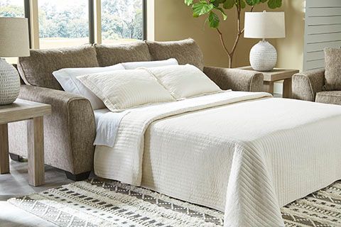 Benchcraft® Olin Chocolate Queen Sofa Sleeper-0