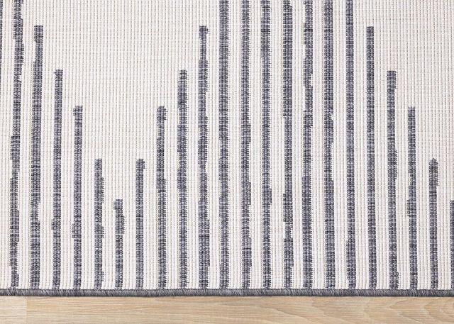 Kalora Interiors Bristol Cream/Grey 5'x8' Style 2 Indoor/Outdoor Area Rug-3
