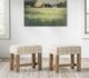 Legacy Classic Vintage Market Barnwood Oak/Beige Accent Stool-3