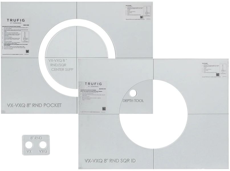 Tennessee Router Template Sonance® VX8 Round Router Templates | Hi Fi Buys | Nashville, TN