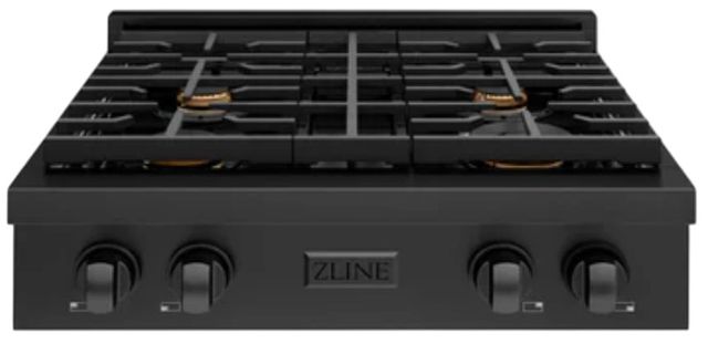 ZLINE Paramount 30" Black Stainless Steel Gas Cooktop-0