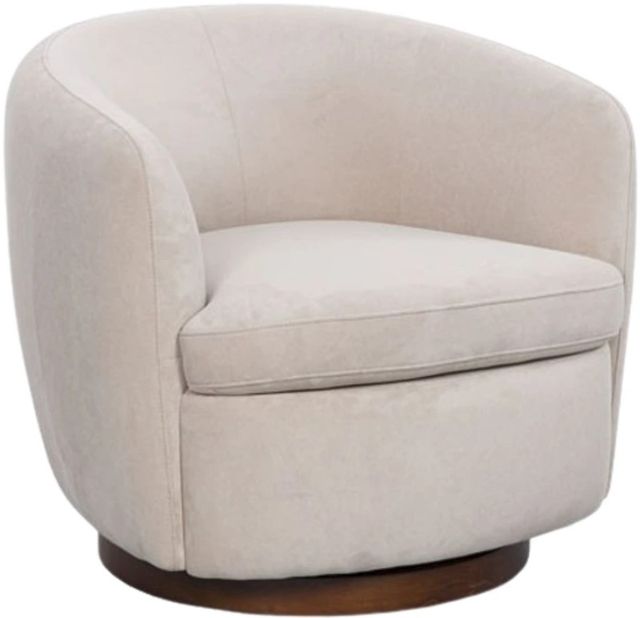 Signature Design by Ashley® Annbury Light Beige Swivel Accent Chair-0