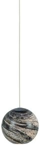 Currey & Company Palatino Blue Marbeled/Silver Multi-Drop Pendant Lighting-0