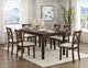 Homelegance® Challis 7-Piece Beige/Dark Cherry Dining Table Set-3