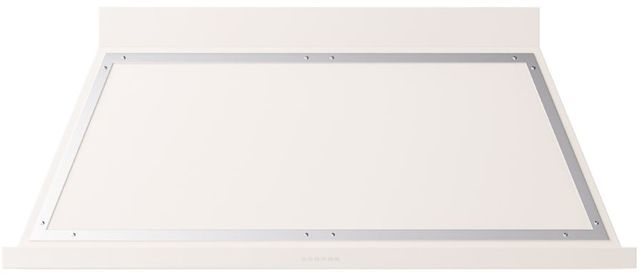 Ilve® Nostalgie II Noblesse 60" Antique White Wall Mounted Range Hood with Chrome Trim-0