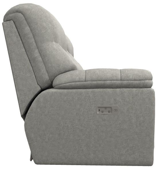 La-Z-Boy® Morrison Dove Power Reclining Loveseat with Console, Headrest, and Lumbar-2