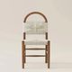 Harp & Finial® Amiel 2-Piece Cream/Walnut Dining Chair Set-4