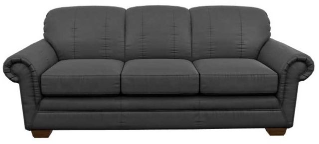 La-Z-Boy® Mackenzie Navy Leather Queen Sleeper Sofa-1
