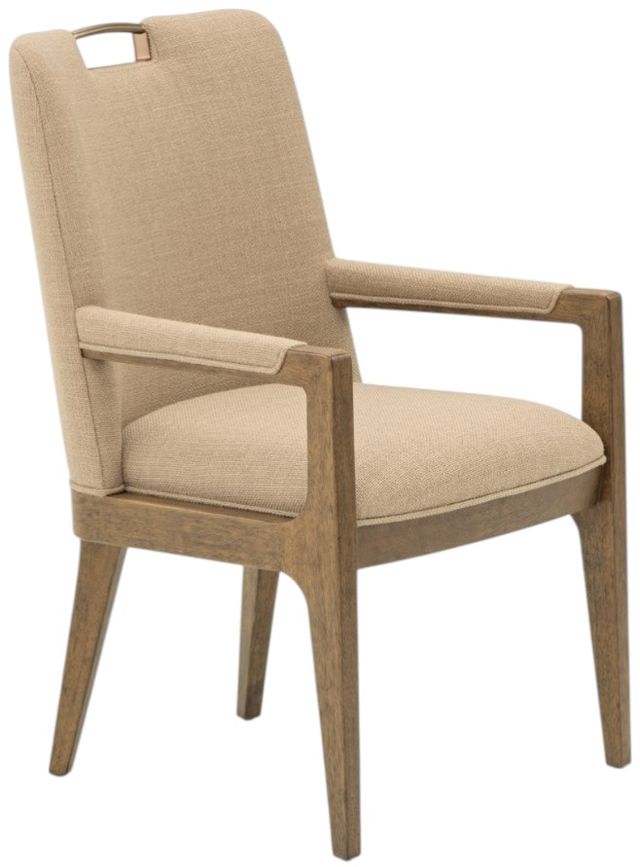 Michael Amini® Portrait Sienna Brown Dining Arm Chair-0