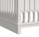 Elements International Wyller White Crib with Guard Rail-5