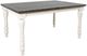 Jofran Inc. Madison County Barnwood Extension Dining Table with Vintage White Base-3