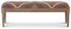 K & K Interiors Brown 51 inch Aztec Upholstered Wood Bench-1