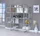 Coaster® Elmer Chrome/Clear 5-Shelf Bookcase-3
